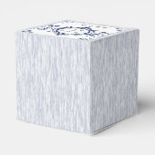 ブルーヴィンテージエレガンス結婚式の引き出物ボックス フェイバーボックス (裏面サイド)