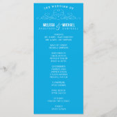 ブルーヴィンテージエレガンス | 結婚式 プログラム (裏面)