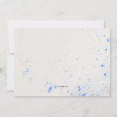 ブルーヴィンテージカー招待状 招待状 (裏面)