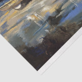 ブルーヴィンテージカー熱帯海辺デコページ 薄葉紙 (詳細)