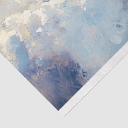 ブルーヴィンテージクラシックカーのデコページ 薄葉紙 (詳細)