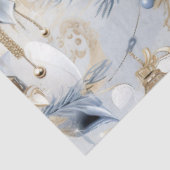 ブルーヴィンテージクリスマスフローラ切り離 薄葉紙 (詳細)