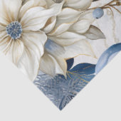 ブルーヴィンテージクリスマスフローラ切り離 薄葉紙 (詳細)