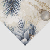 ブルーヴィンテージクリスマスフローラ切り離 薄葉紙 (詳細)