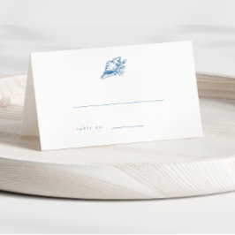 ブルーヴィンテージシーセ結婚ルの護衛カード プレイスカード