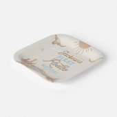 ブルーヴィンテージデザートファーストRodeo 1st誕生日 ペーパープレート (傾斜あり)