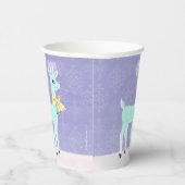 ブルーヴィンテージトナディアラベンダー紙カップ 紙コップ (右)