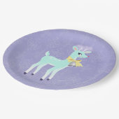 ブルーヴィンテージトナディアラベンダー紙プレート ペーパープレート (アングル)