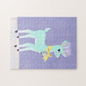 ブルーヴィンテージトナディラベンダー ジグソーパズル (横)