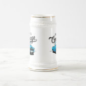 ブルーヴィンテージトラックカスタムビールシュタイン ビールジョッキ (中央)