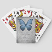 ブルーヴィンテージバタフライダマスク トランプ (裏面)