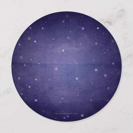 ブルーヴィンテージフェードスタースクエア/ラウンド メニュー (裏面)