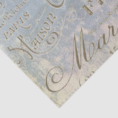 ブルーヴィンテージフランスのシティネームズパリティッシュペーパー 薄葉紙 (詳細)