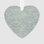 ブルーヴィンテージリフランスのージェンシーレースエ結婚ッチズ オーナメント (裏面)