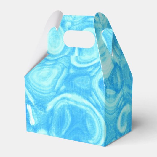 ブルーヴィンテージレトログラマーファッションサークルアート フェイバーボックス (正面サイド)