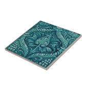 ブルーヴィンテージ新しいアートフラワーデザイン タイル (側面)