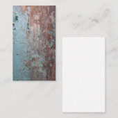 ブルーヴィンテージ破れた紙 名刺 (正面/裏面)