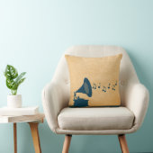 ブルーヴィンテージ蓄音枕 クッション (椅子)