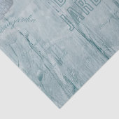 ブルーヴィンテージ蝶フローラ 薄葉紙 (詳細)