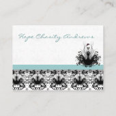 ブルーヴィンテージ衣料品ブティックファッションディバダマスク 名刺 (裏面)