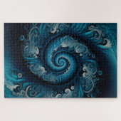 ブルー万華鏡のように千変万化するパターン1014ピースジグソーパズル ジグソーパズル (横)