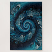 ブルー万華鏡のように千変万化するパターン1014ピースジグソーパズル ジグソーパズル (縦)