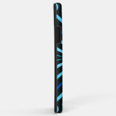 ブルー万華鏡のように千変万化するパターン Case-Mate iPhoneケース (裏面/右)