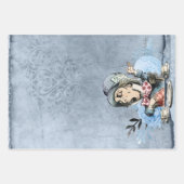 ブルー不機嫌ハッターアリスinワンダーランド ラッピングペーパーシート (正面3)