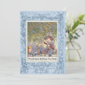 ブルー不機嫌ハッターズワンダーランド誕生日ティーパーティー 招待状 (スタンド正面)