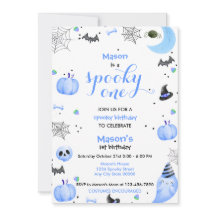 ブルー不気味幽霊1歳の誕生日