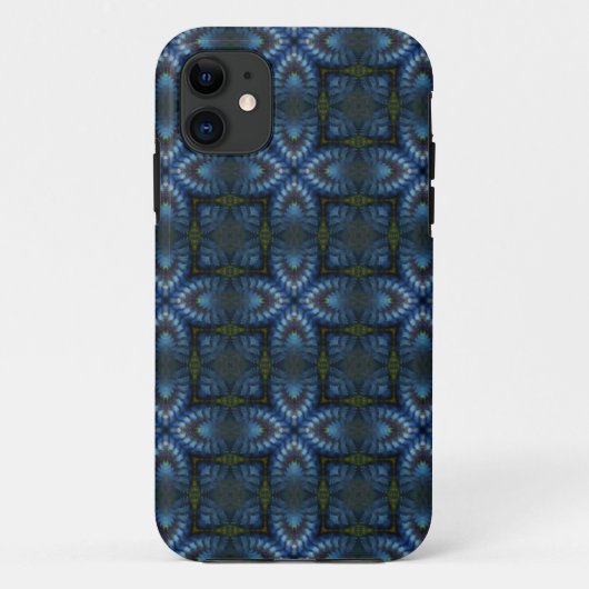ブルー中世タペストリーカッコいいパターンiPhone 5ケース Case-Mate iPhoneケース (裏面)