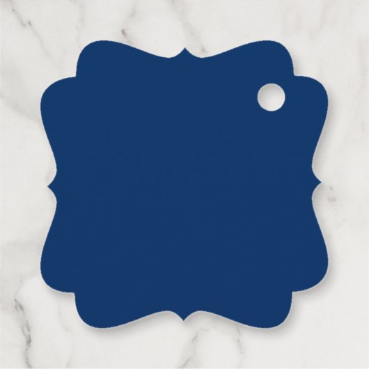 ブルー中国のス結婚の雪片の二重の幸福 フェイバータグ (裏面)