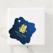 ブルー中国のス結婚の雪片の二重の幸福 フェイバータグ (インサイチュ)