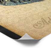 ブルー中国のドラゴンカスタムプリント ポスター (角)