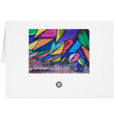 ブルー中国のドラゴングラフィティすべての行事カード (裏面横)