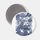 ブルー中国のドラゴン – Emperor Water Dragon 2012 マグネット (正面/裏面)