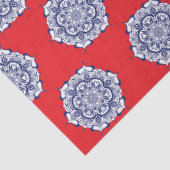 ブルー中国スタイルと生き物 薄葉紙 (詳細)