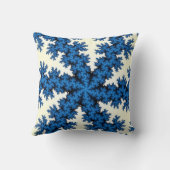 ブルー中国スノーフレーク クッション (裏面)