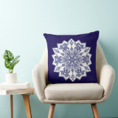 ブルー中国マンデラ クッション (椅子)