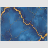 ブルー人気がある王室の金ゴールドマーブルコレクション 薄葉紙 (正面)