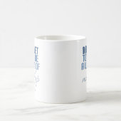 ブルー今日はメイクの無駄にしないでね コーヒーマグカップ (中央)