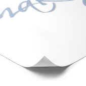 ブルー今日はメイクの無駄にしないでね ポスター (角)