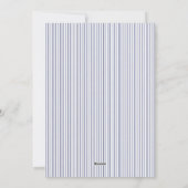 ブルー伝統的ノットクリスマスホリデーカード シーズンカード (裏面)