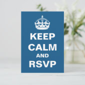 ブルー保アム結婚式RSVP 出欠カード (スタンド正面)
