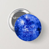 ブルー保ススターズ書Calm and Sci-Fi 缶バッジ (正面&裏面)
