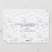 ブルー信じインザ魔法写真クリスマスカード シーズンカード (裏面)