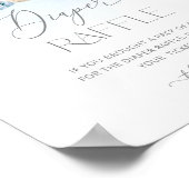 ブルー冬のベビー冷たい外おむつラッフル ポスター (角)