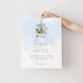 ブルー冬のベビー冷たい外おむつラッフル ポスター