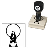 ブルー出生マザーメアリー&ベビーイエス ラバースタンプ (押印)