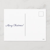 ブルー出生メリークリスマス シーズンポストカード (裏面)